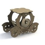 Base para cupcake carruaje - Vector descarganle para corte CNC y grabado laser gratis | Stanser
