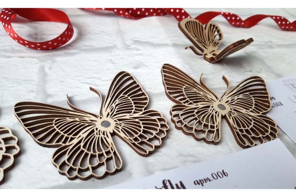 Mariposa — vector para corte CNC