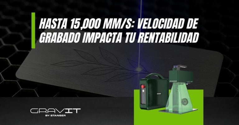 Hasta 15,000 mm/s: Velocidad de grabado impacta tu rentabilidad