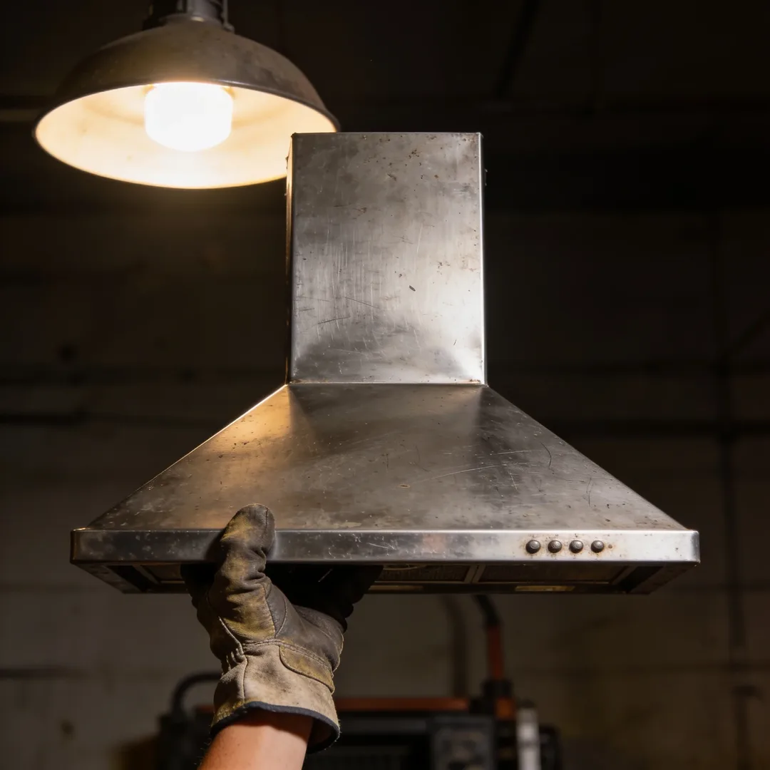 Sheet-metal range hood