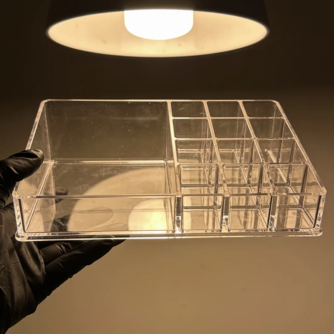 Acrylic makeup organizer