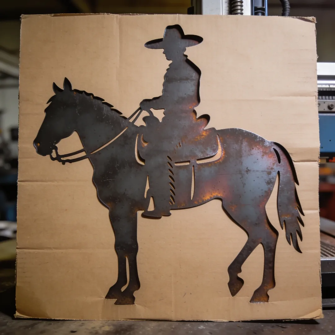 Plasma-cut charro silhouet