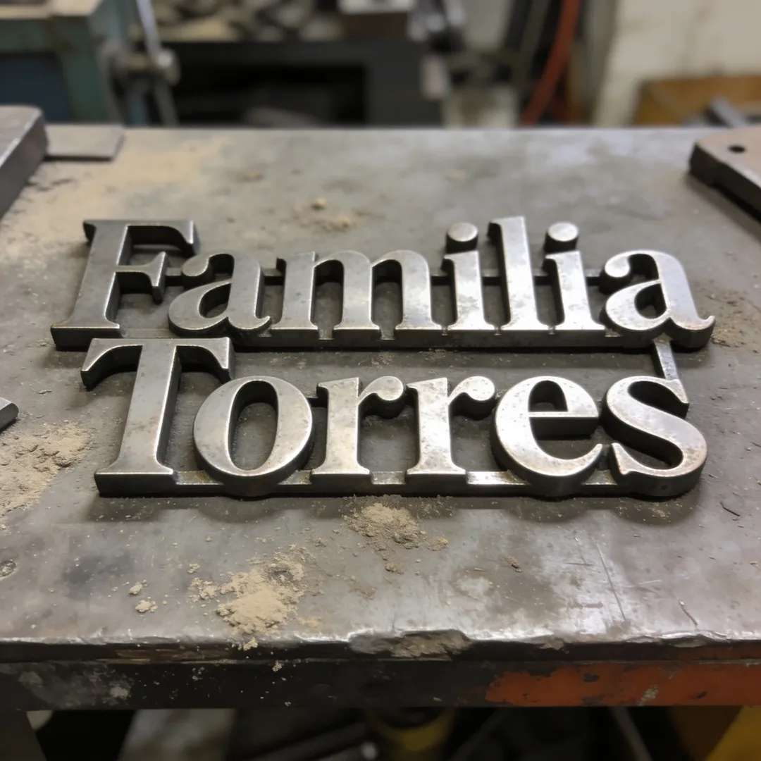Letrero con nombre