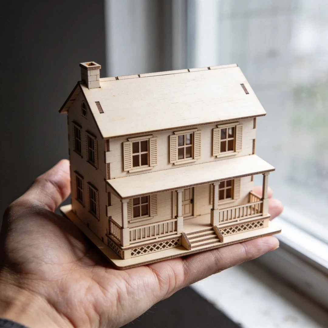 Plywood dollhouse kit