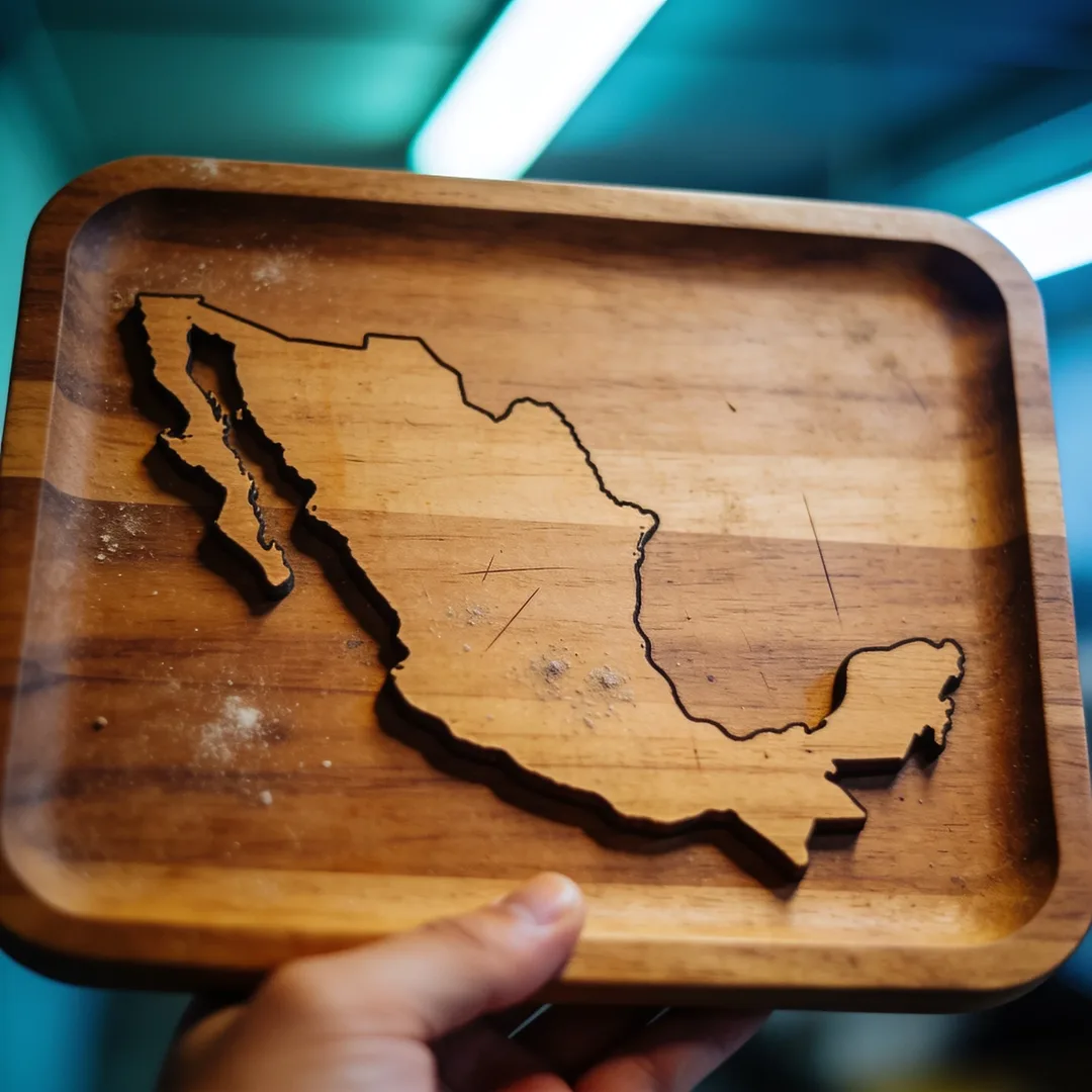 Wooden serving board shape