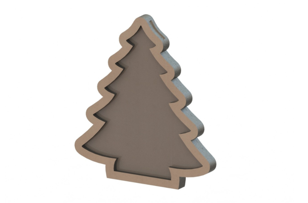 Árbol de navidad — vector para corte CNC