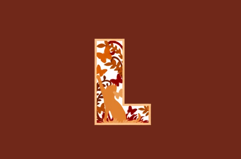 Letra L multicapa tridimensional — vector para corte CNC