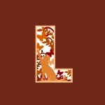 vector descargable para reproducir el diseño de una letra L multicapa tridimensional.  Utiliza tu máquina de corte CNC