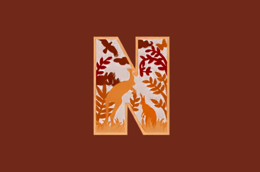 Letra N multicapa — vector para corte CNC