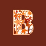 vector descargable para reproducir el diseño de una letra B multicapa tridimensional.  Utiliza tu máquina de corte CNC
