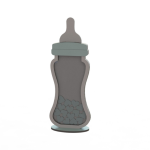 vector descargable para reproducir el diseño de una decoración con forma de biberón.   Utiliza tu máquina de corte CNC