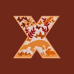 vector descargable para reproducir el diseño de una letra X multicapa tridimensional.  Utiliza tu máquina de corte CNC