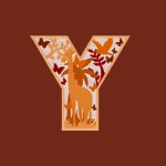 vector descargable para reproducir el diseño de una letra Y multicapa tridimensional.  Utiliza tu máquina de corte CNC