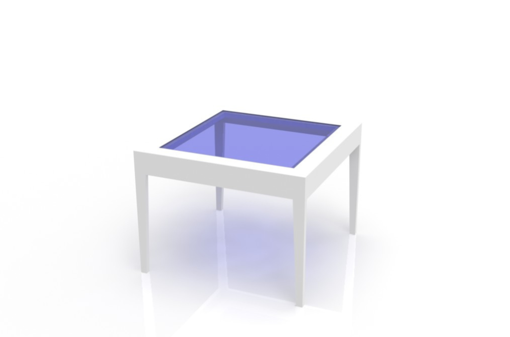 Mesa cuadrada pequeña — vector para corte CNC