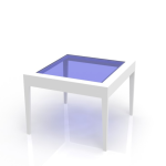 Mesa cuadrada pequeña - Vector descarganle para corte CNC y grabado laser gratis | Stanser