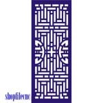 vector descargable para reproducir el diseño de una celosía #2.  Utiliza tu máquina de corte CNC para realizar este proyecto.