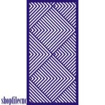 vector descargable para reproducir el diseño de una celosía #5.  Utiliza tu máquina de corte CNC para realizar este proyecto.