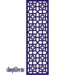 vector descargable para reproducir el diseño de una celosía #9.  Utiliza tu máquina de corte CNC para realizar este proyecto.