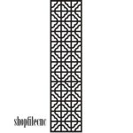 vector descargable para reproducir el diseño de una celosía #10.  Utiliza tu máquina de corte CNC