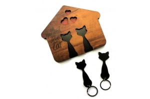 Portallaves gatos