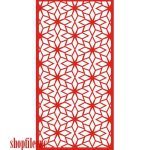 vector descargable para reproducir el diseño de una celosía #18.    Utiliza tu máquina de corte CNC para realizar este proyecto.