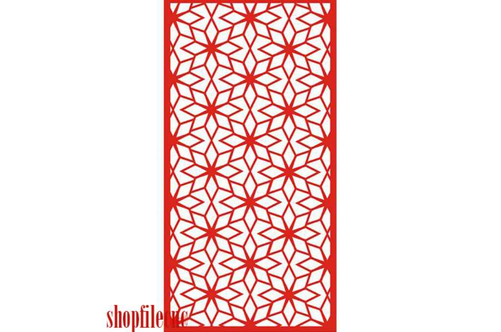 Celosía #18 — vector para corte CNC