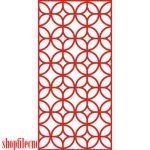 vector descargable para reproducir el diseño de una celosía #21.    Utiliza tu máquina de corte CNC para realizar este proyecto.