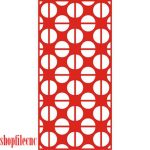 vector descargable para reproducir el diseño de una celosía #25.    Utiliza tu máquina de corte CNC para realizar este proyecto.