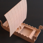 vector descargable para reproducir el diseño de un bite vikingo de 3 mm.   Utiliza tu máquina de corte CNC para realizar este proyecto.