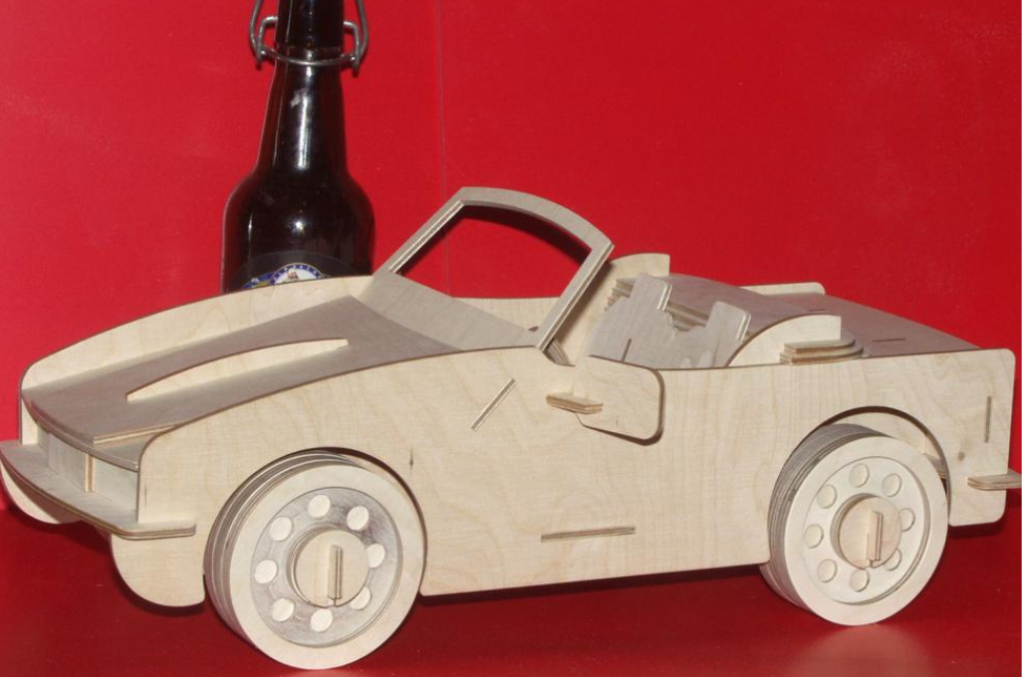 Coche Roaster 3 mm — vector para corte CNC