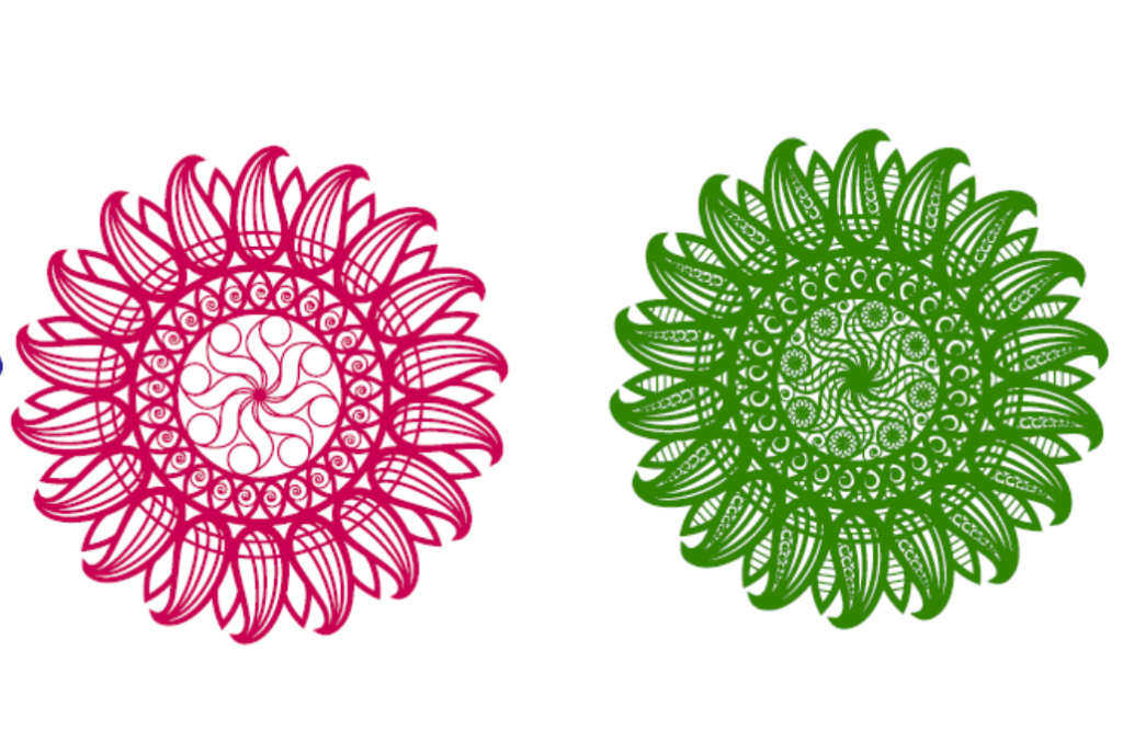 Sol mandala — vector para corte CNC