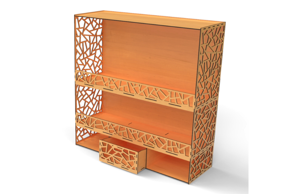 Repisas caladas — vector para corte CNC