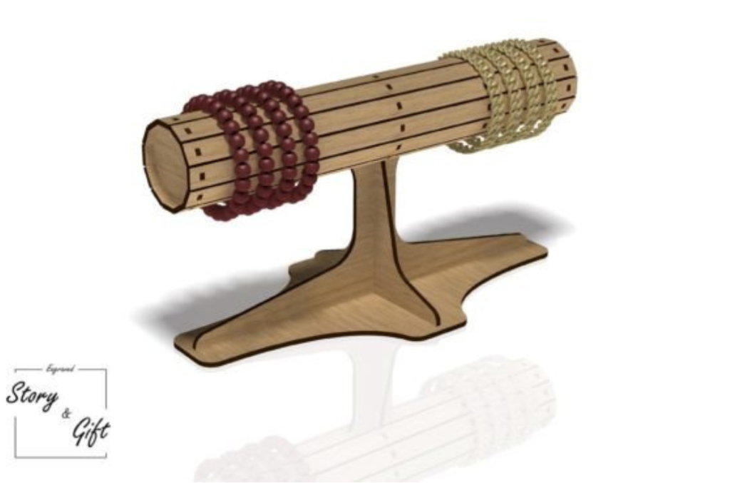 Exhibidor de pulseras — vector para corte CNC