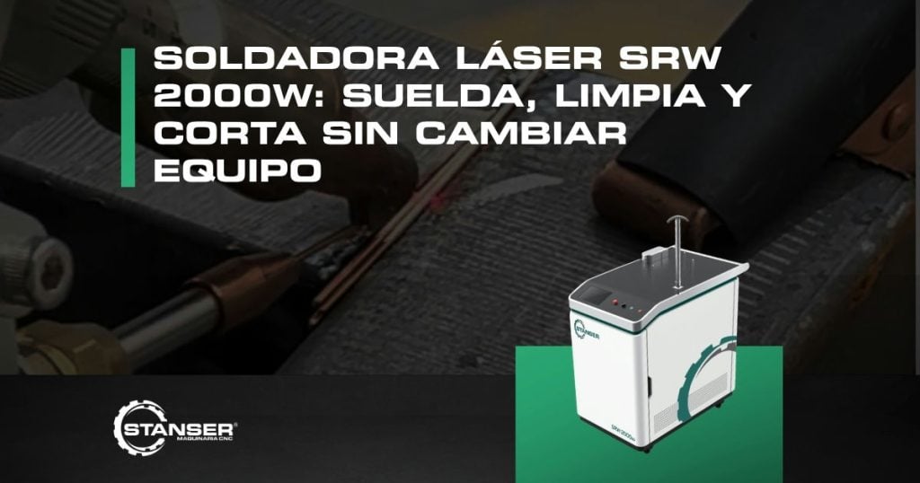 Soladora láser de 2000w que corta, limpia y suelda.