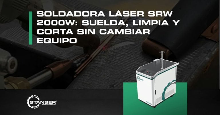 Soldadora láser SRW 2000W: suelda, limpia y corta sin cambiar equipo