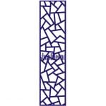 vector descargable para reproducir el diseño de una celosía #35.   Utiliza tu máquina de corte CNC para realizar este proyecto.