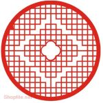 vector descargable para reproducir el diseño de una celosía redonda #2.   Utiliza tu máquina de corte CNC para realizar este proyecto.