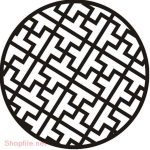 Celosía redonda #9 - Vector SVG DXF para CNC Router y Laser CO2 - Descargable gratis | Stanser