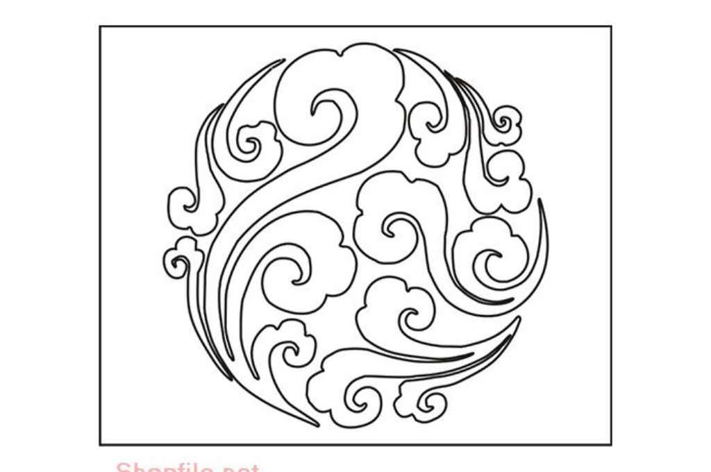 Celosía redonda #10 — vector para corte CNC