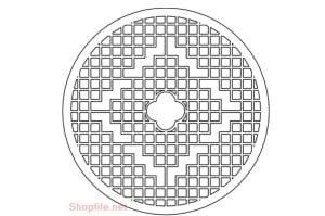 Celosía decorativa circular