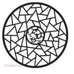 vector descargable para reproducir el diseño de una celosía redonda #20.   Utiliza tu máquina de corte CNC para realizar este proyecto.