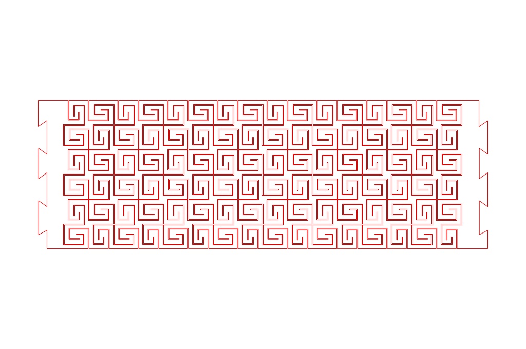 Brazalete flexible 10 — vector para corte CNC