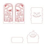 Base tarjetas de Halloween - Vector descarganle para corte CNC y grabado laser gratis | Stanser