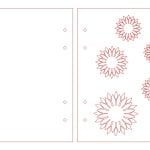 Cubierta de libreta flores - Vector descarganle para corte CNC y grabado laser gratis | Stanser