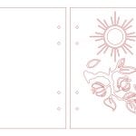 Cubierta de libreta sol - Vector descarganle para corte CNC y grabado laser gratis | Stanser