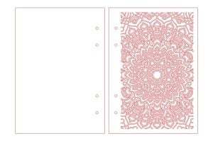 Cubierta de libreta mandala grande