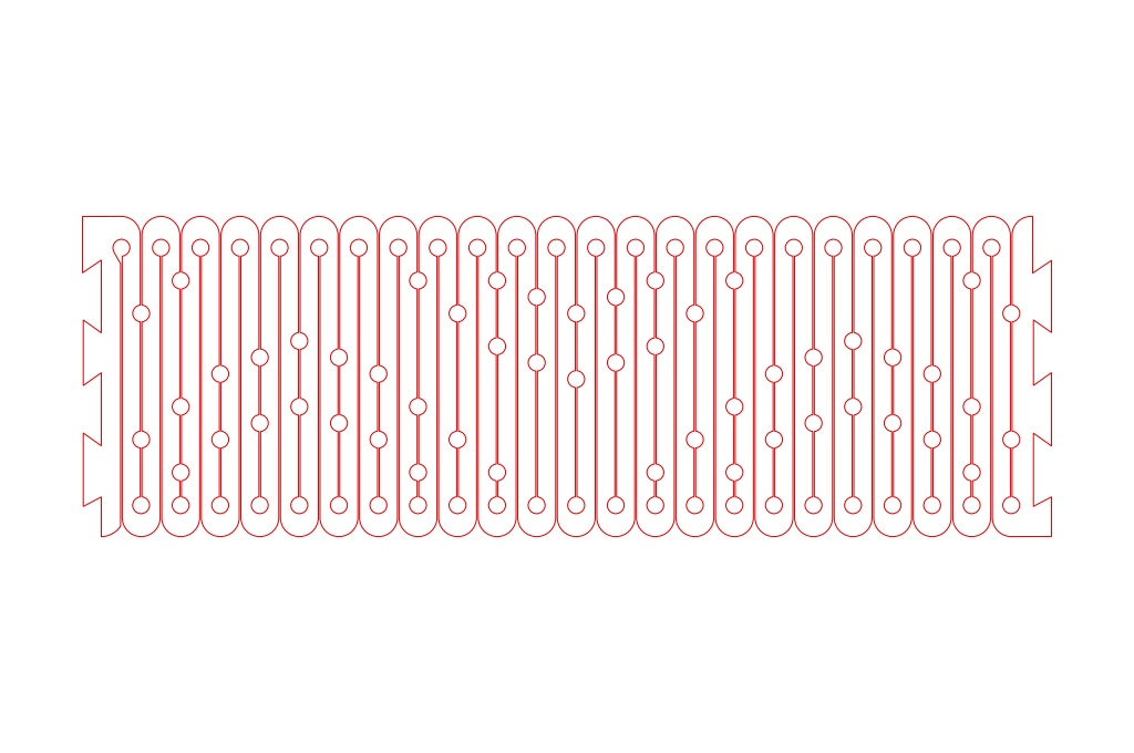 Brazalete flexible 2 — vector para corte CNC