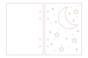 Cubierta de libreta cielo estrellado