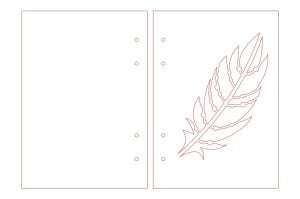Cubierta de libreta de pluma