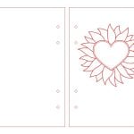 Cubierta de libreta de corazón de fuego - Vector descarganle para corte CNC y grabado laser gratis | Stanser